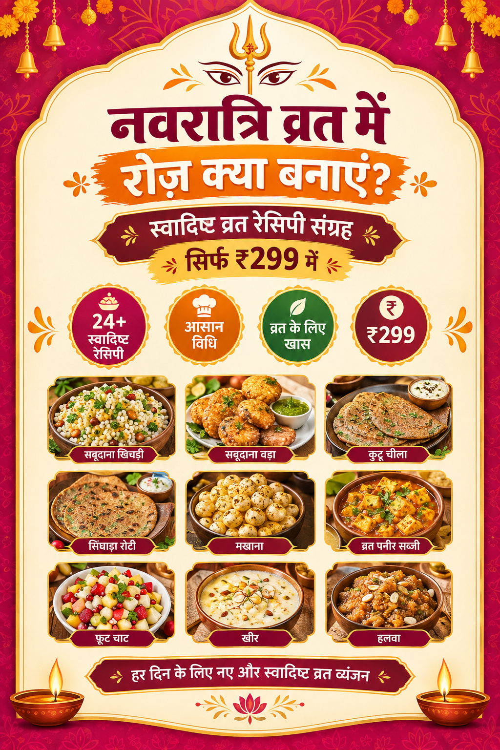 नवरात्रि व्रत रेसिपी संग्रह का कवर